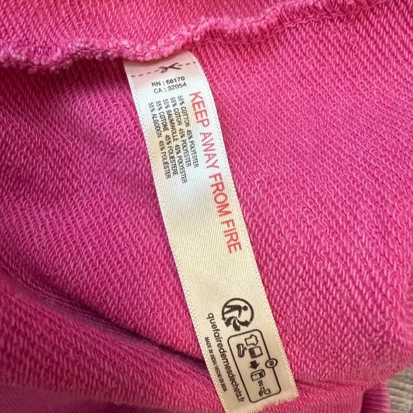 Anthropologie Daily Practice Long Sleeve Batwing Sweatshirt Dress Pink Medium - Picture 9 of 10